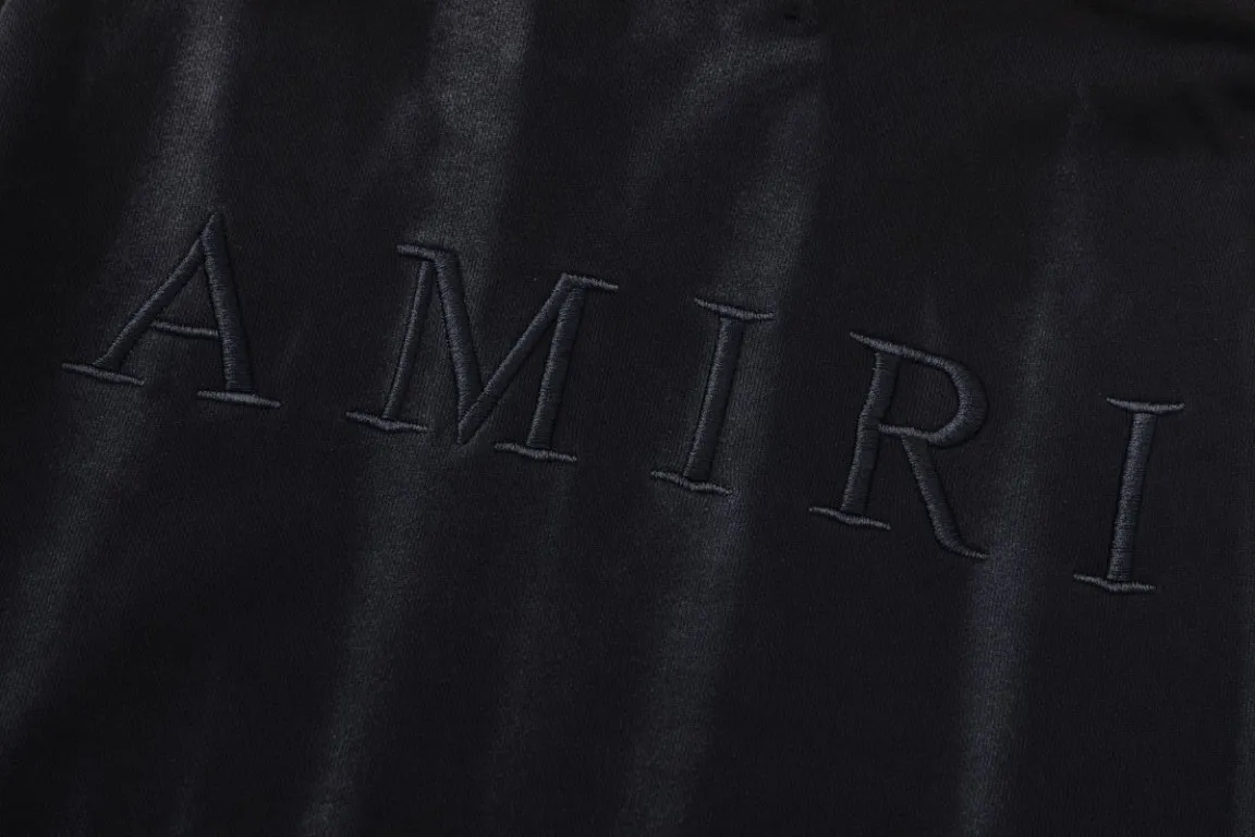 P320 7195#AMIRI classic logo embroidery, color: black, size: S M L XL