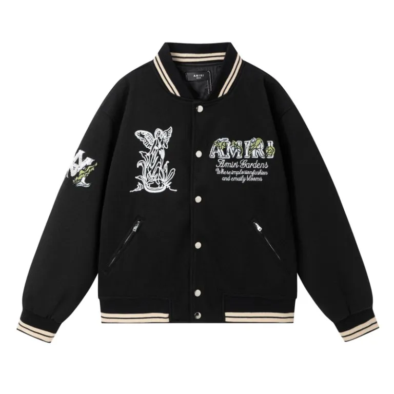 P516 7188#AMIRI Angel Goddess Towel Embroidered LOGO, Color: Black, Light Brown, Size: S M L XL