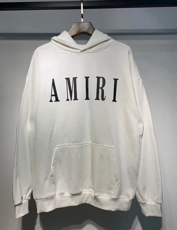 868 P220 AMIRI real shot sweatshirt black white gray military green hanging S. M. L. XL