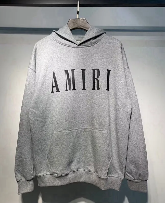 868 P220 AMIRI real shot sweatshirt black white gray military green hanging S. M. L. XL