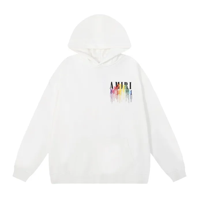 Style number: 870 P230 Fabric: 360g pure cotton terry sweatshirt AMIRI 2025 autumn and winter new logo hooded terry sweatshirt high street unisex loose classic letter jacket Color: Black White Size: S M L XL