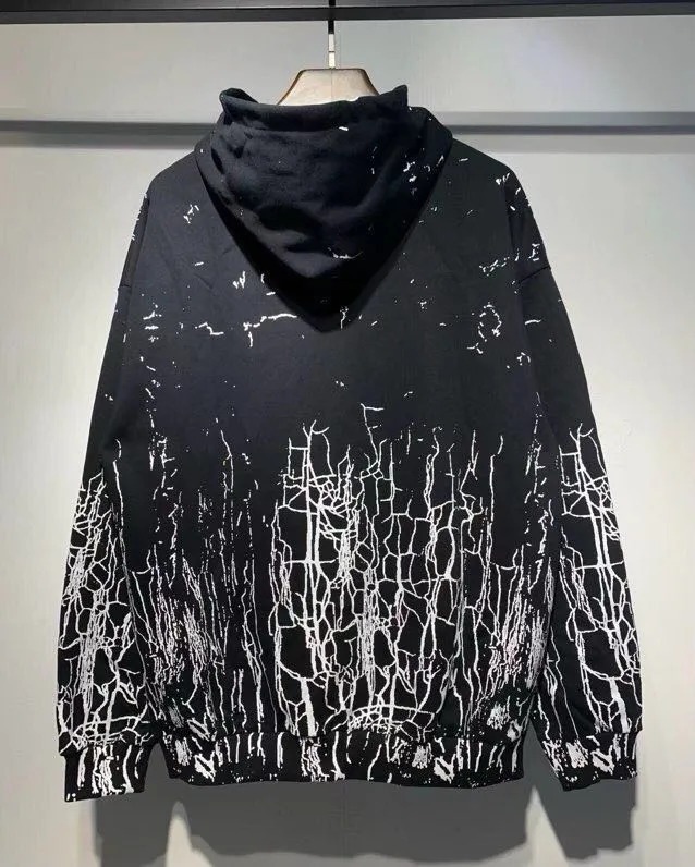 888 P230 AMIRI real shot sweatshirt white black hanging shot S. M. L. XL