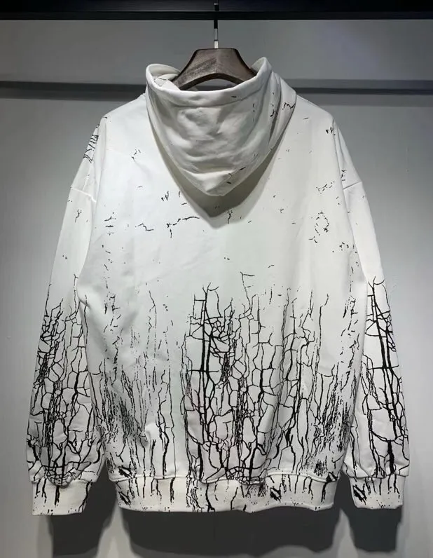 888 P230 AMIRI real shot sweatshirt white black hanging shot S. M. L. XL