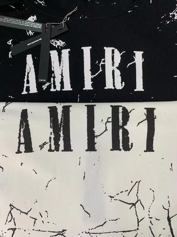 888 P230 AMIRI real shot sweatshirt white black hanging shot S. M. L. XL