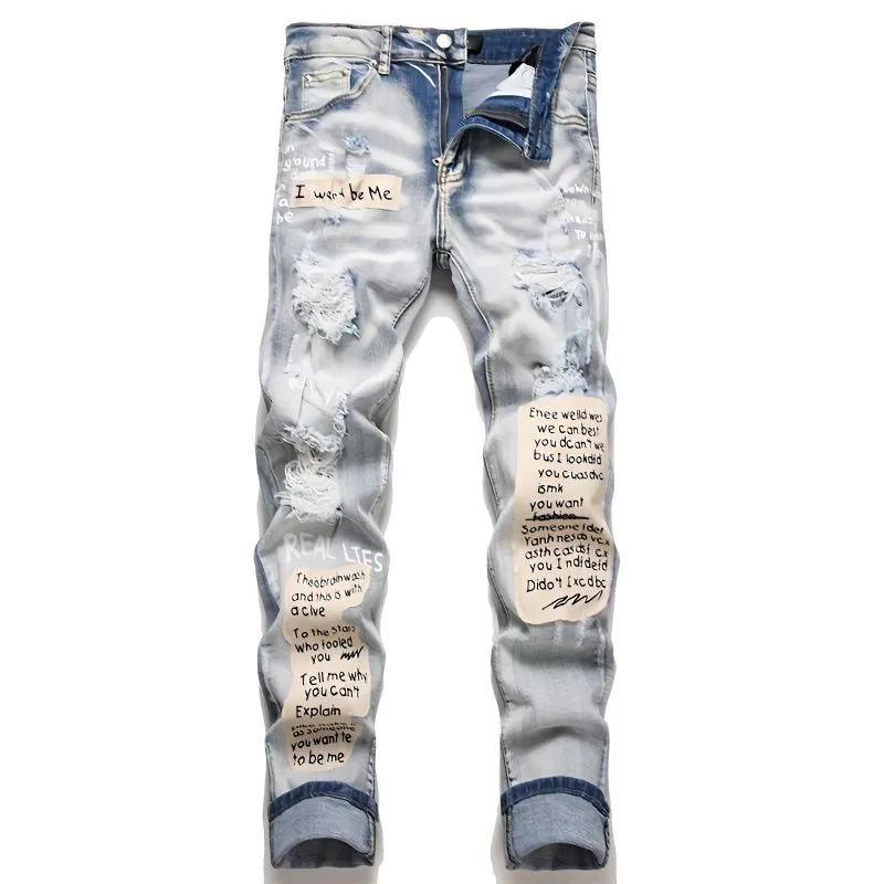 P186 Top replica AMIRI splash-ink medal patch embroidered jeans trousers AMIRI high street basic ripped tight stretch jeans trousers Amiriamiri is transliterated as Emil, which is the name of the founder. Mike Amiri, the founder of amiri, grew up in Los Angeles, USA. He was influenced by the local street culture Rock since childhood, so he founded the amiri brand named after himself. A variety of trendy brand clothing meets the needs of different fashion players. Amiri clothing has novel and unique styles and is a well-known street brand in the United States. Many of its styles and styles are loved by many street photographers. Various clothing styles meet the needs of different people, show their unique temperament, and show the trend of dressing. amiri's jeans are relatively famous. Not only do they have many styles, but the quality of the jeans is also very good. Many celebrities have also worn amiri brand jeans.  The jeans of the amiri brand break through the production process and cutting of the original jeans. The fabrics are relatively soft and comfortable, and are not as hard as some jeans, which can irritate the skin and cause the skin to bleed when worn. Los Angeles trendy brand Amiri's jeans are made with great detail from tailoring to texture, adding wrinkles, bullet holes, damage and other details to add to the trendiness of the jeans. You can choose the style that suits you according to your own needs. Only when you wear a suitable style can you have a certain sense of fashion.  In recent years, high street has become a word that appears more and more frequently in men's clothing. High street style has also become an important direction for everyone's matching. High street related items are basically inseparable from oversize or off-shoulder tops. The lower body is matched with trackpants or tight-fitting denim. In my opinion, the most representative one is perhaps annihilation. Color; picture color Size: m l xl xxl