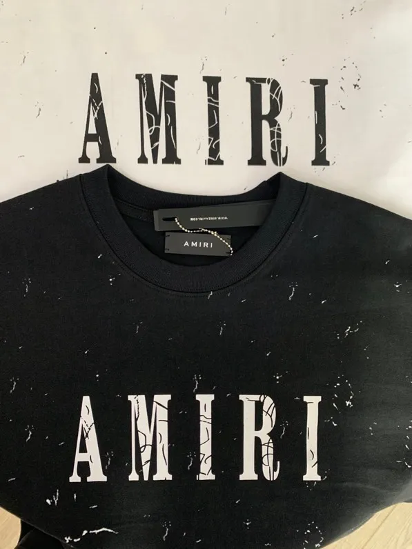 666 model P126 AMIRI real shot black hanging shot S. M. L. XL