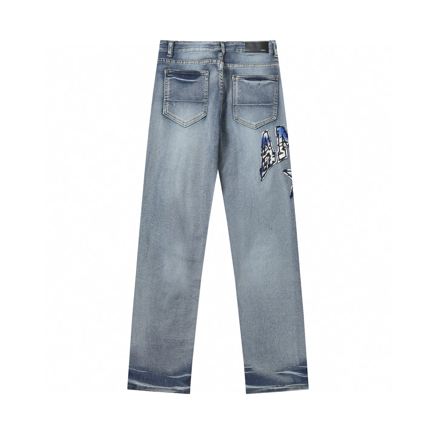 P270 AMIRI patch embroidery jeans trousers AMIRI high street basic ripped jeans trousers Color: Picture color Code number: 28-36