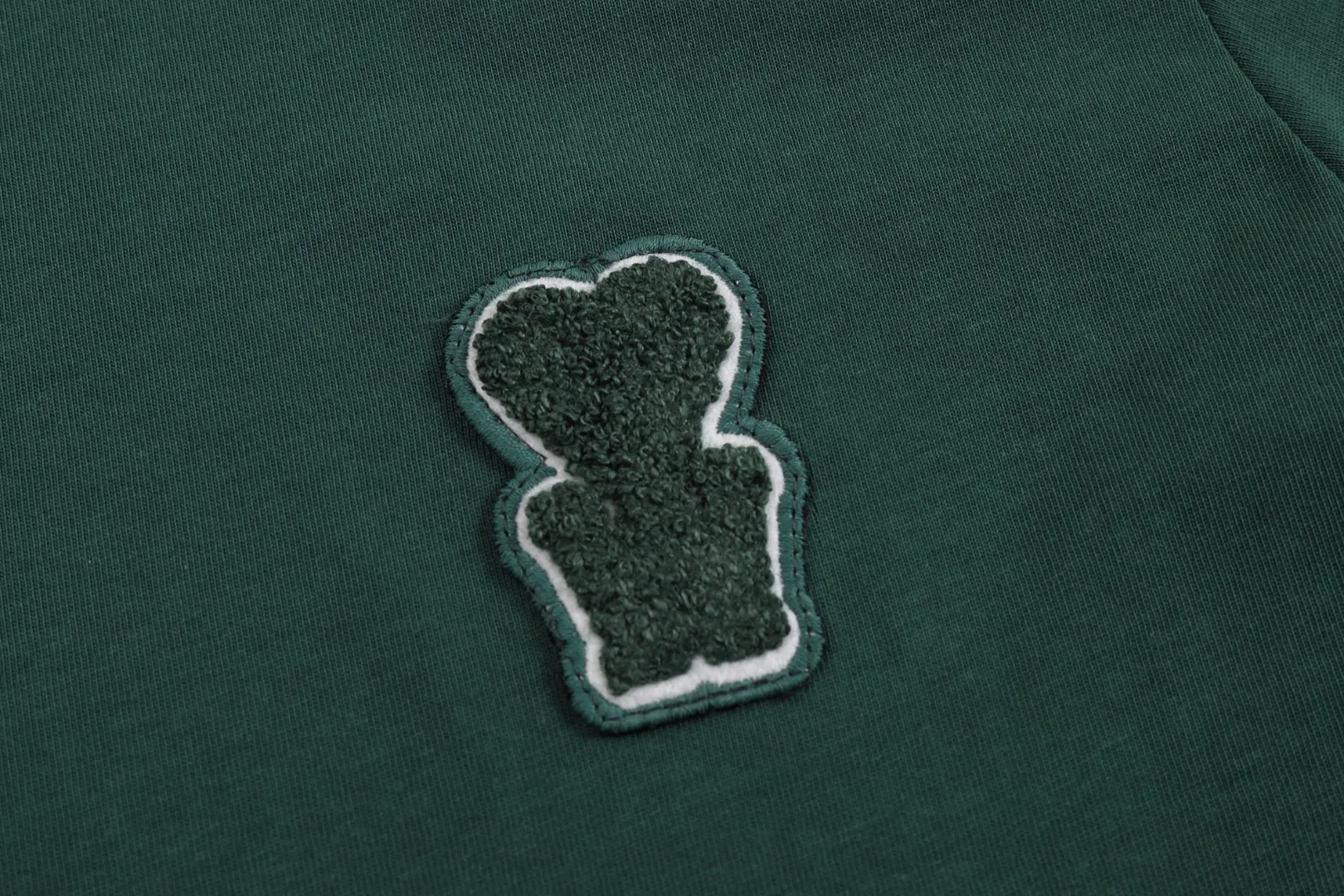P114 Style No. 125 AMI&WDC [Cui Woo-sik co-branded model] AMI 2025 spring and summer new style short-sleeved genuine original 1;1 mold color: dark green code number: S-XL