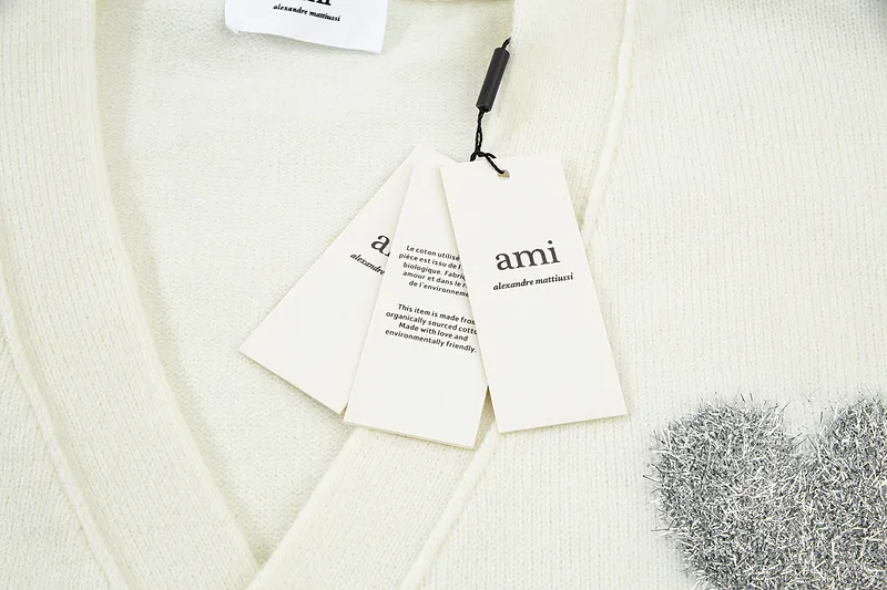 Size Chart Ami Paris 2024 Fall/Winter New Arrival Cardigan Sweater SMLXL