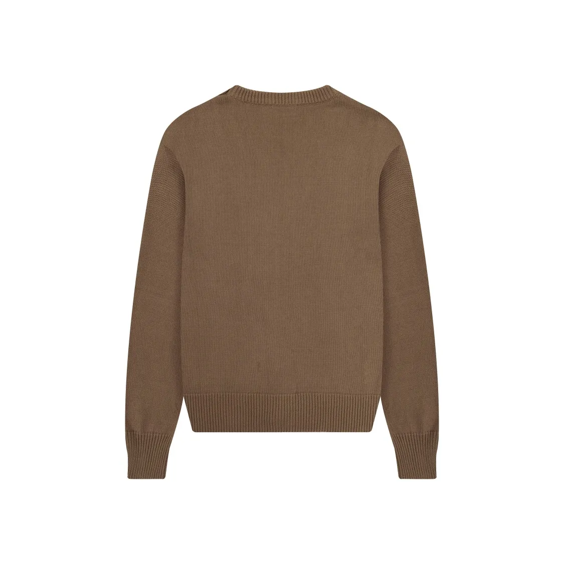CYA39# 2022 Spring and Autumn New Ami de Coeur Small Love Embroidered V-neck Wool Sweater, Same Style for Men and Women Color: Black Brown Size: S-XL