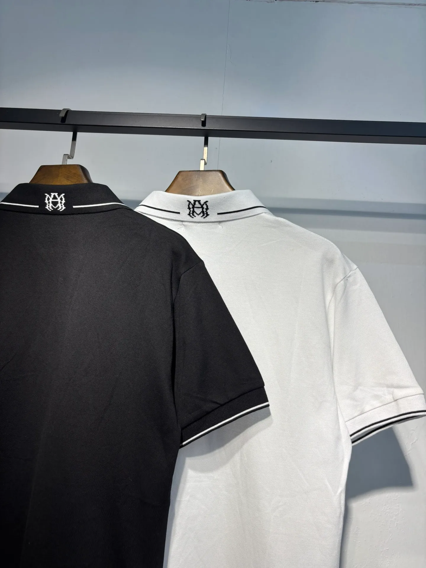 P166 New AMIRI embroidered POLO reverse collar shirt S. M. L. XL