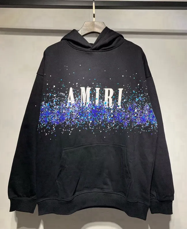 857 P230 AMIRI real shot sweatshirt black hanging shot S. M. L. XL