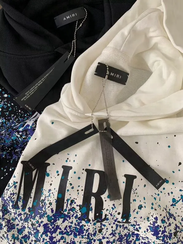 857 P230 AMIRI real shot sweatshirt black hanging shot S. M. L. XL