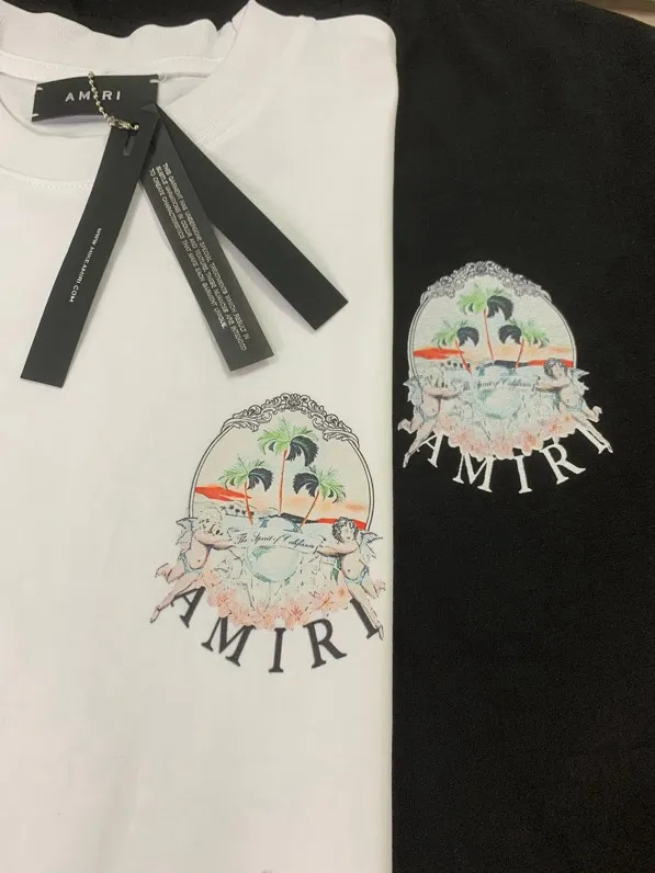 697 P126 AMIRI real shot black white hanging S. M. L. XL