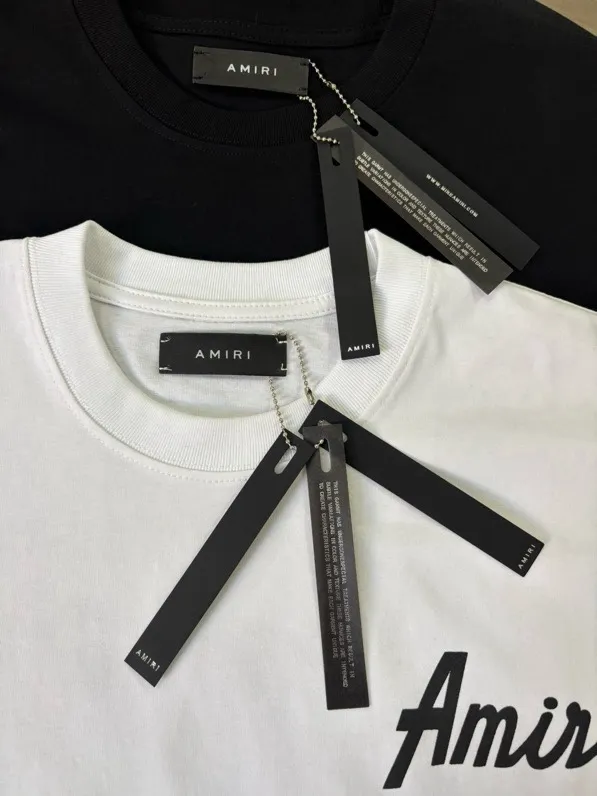 P114 AMIRI real shot black white hanging shot S. M. L. XL