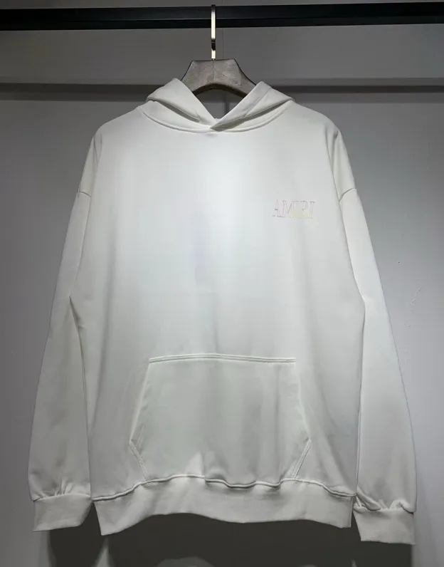 864 P230 AMIRI real shot sweatshirt black and white hanging shot S. M. L. XL
