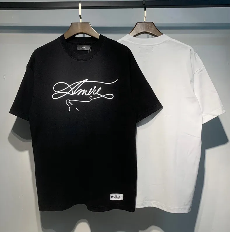 701 model P114 AMIRI real shot black white hanging shot S. M. L. XL