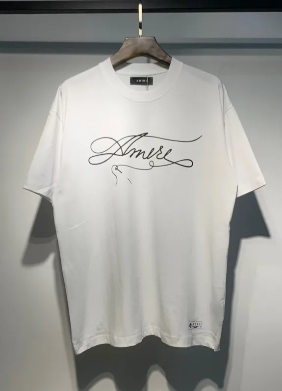 701 model P114 AMIRI real shot black white hanging shot S. M. L. XL
