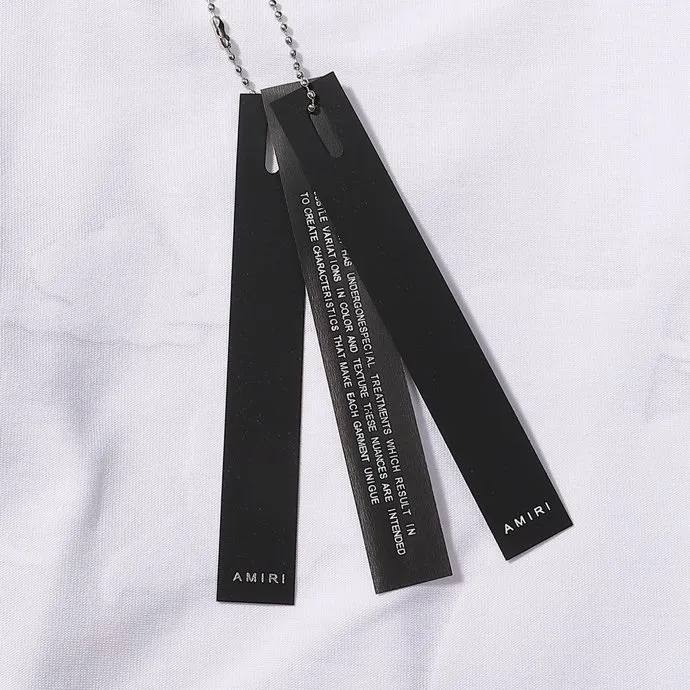 Style number: 713 P126 Fabric: 260g double yarn AMIRI 2025 spring and summer new logo round neck T-shirt high street men and women loose classic letter splash ink short sleeves Color: black. White Size: S M L XL