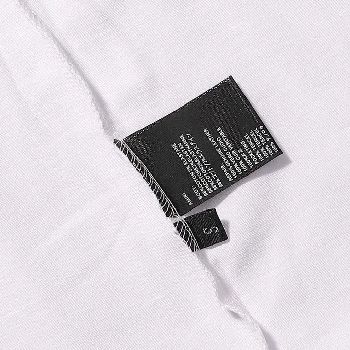 Style number: 713 P126 Fabric: 260g double yarn AMIRI 2025 spring and summer new logo round neck T-shirt high street men and women loose classic letter splash ink short sleeves Color: black. White Size: S M L XL