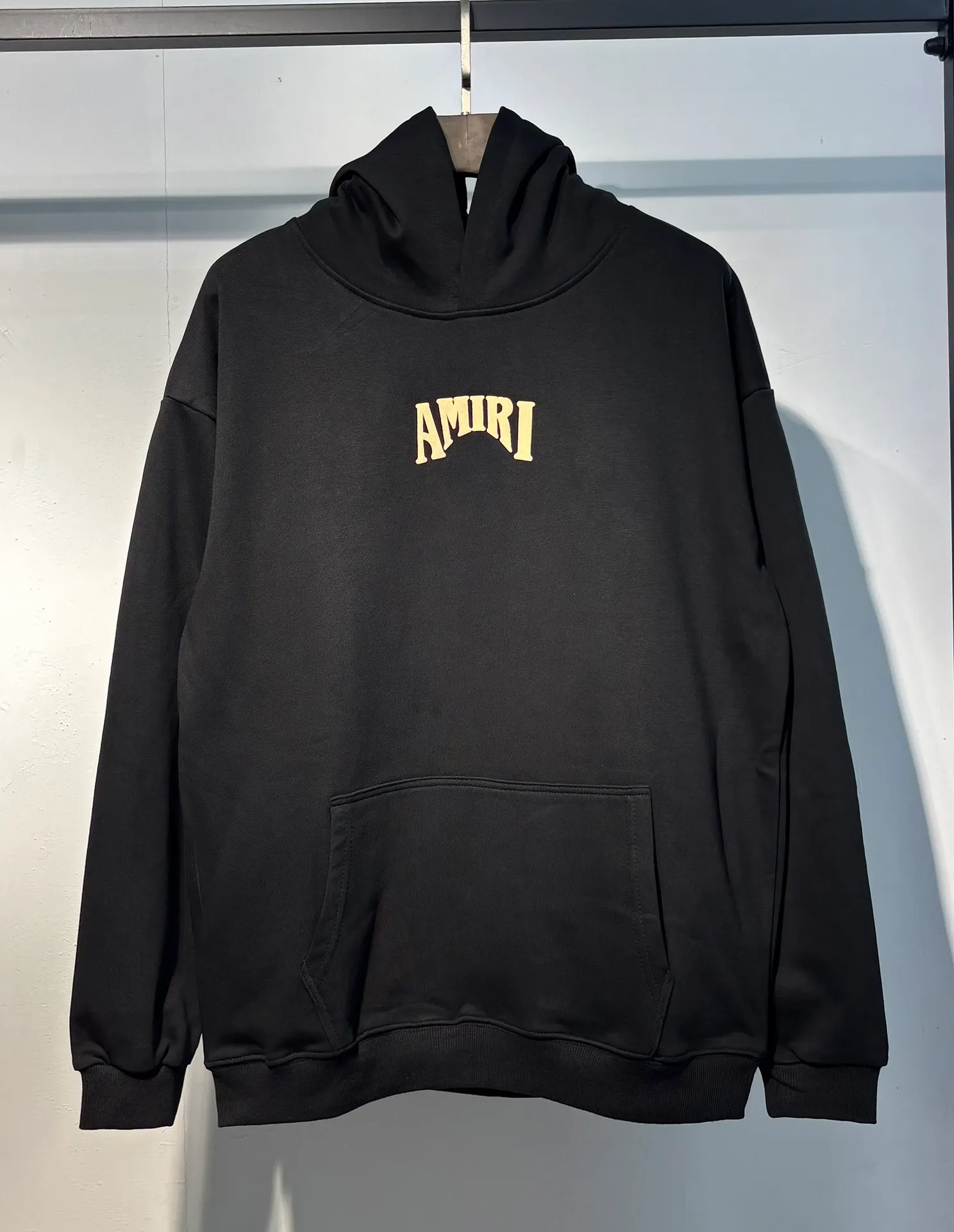 897 P230 autumn and winter new product AMIRI real shot sweatshirt black hanging shot S. M. L. XL
