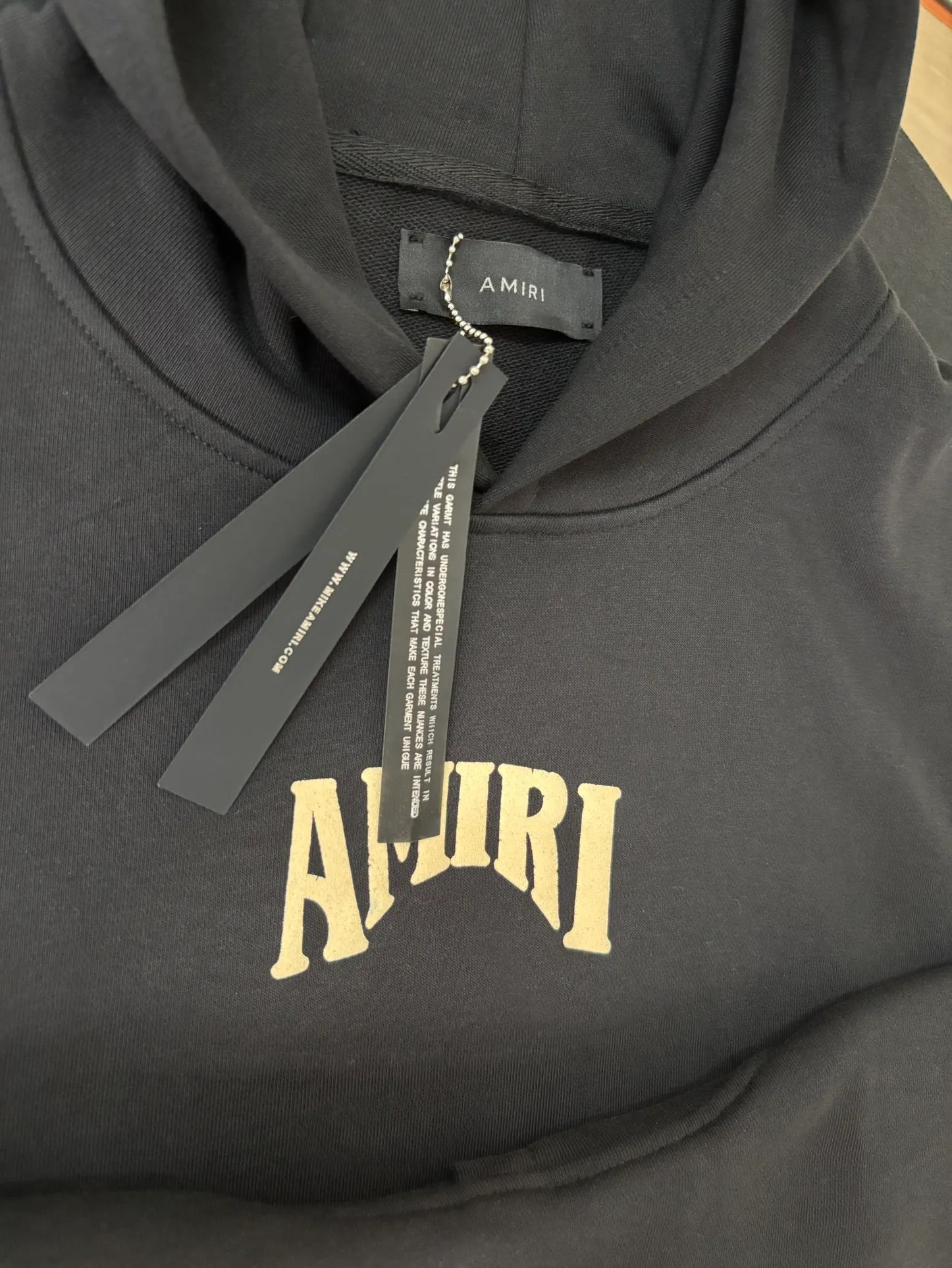 897 P230 autumn and winter new product AMIRI real shot sweatshirt black hanging shot S. M. L. XL