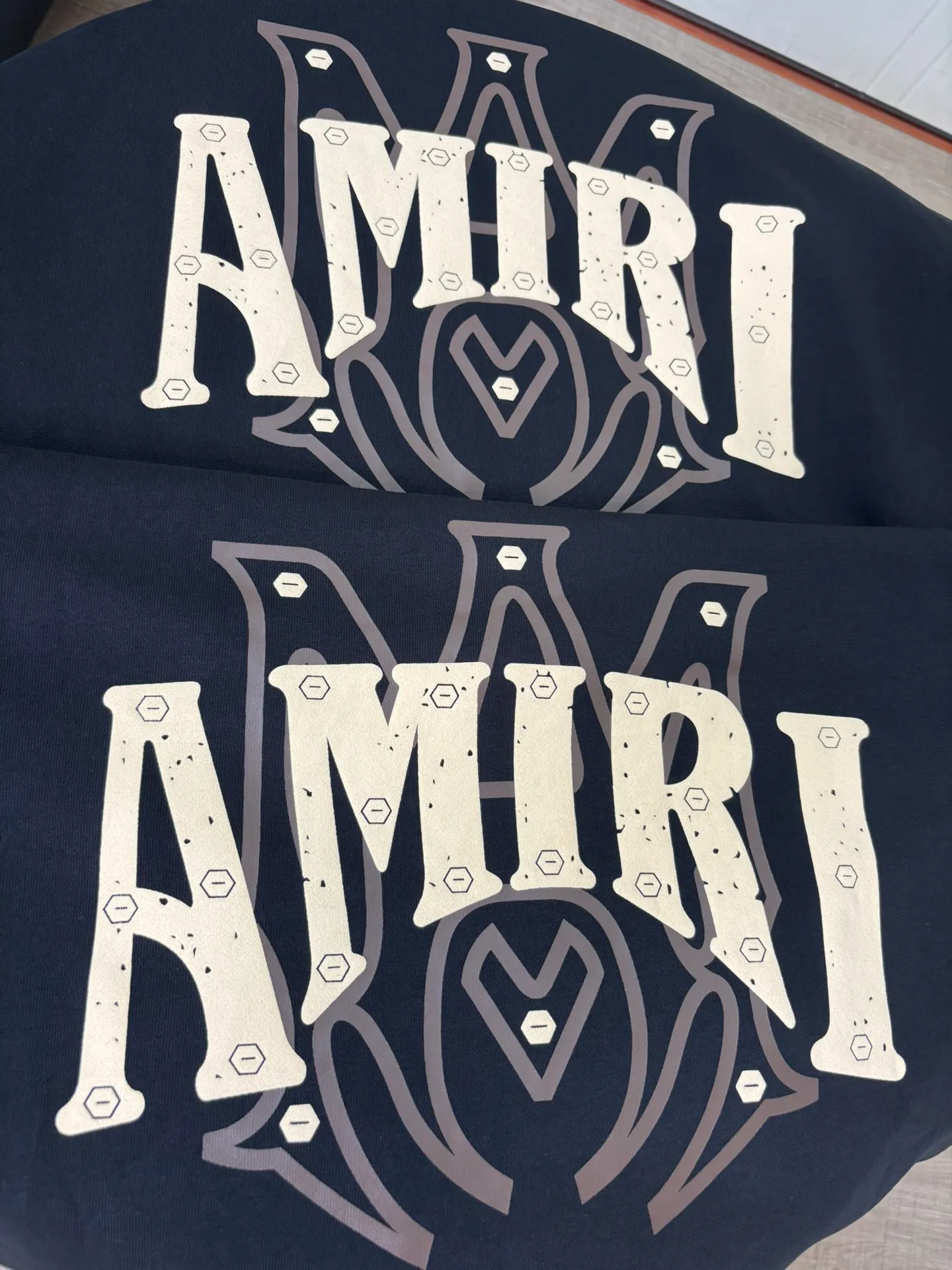 897 P230 autumn and winter new product AMIRI real shot sweatshirt black hanging shot S. M. L. XL