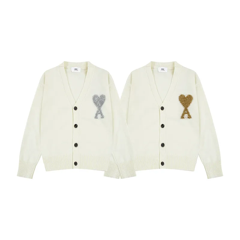 Ami Paris 2024 autumn and winter new cardigan sweater SMLXL