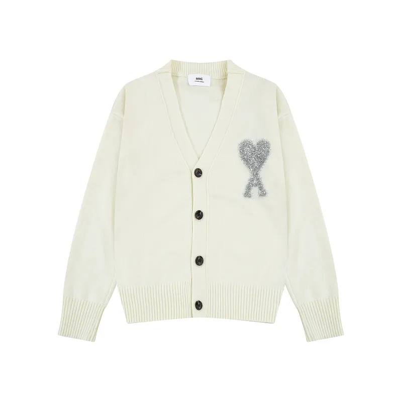 Ami Paris 2024 autumn and winter new cardigan sweater SMLXL