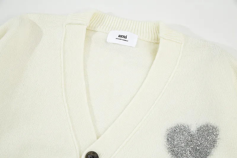 Ami Paris 2024 autumn and winter new cardigan sweater SMLXL