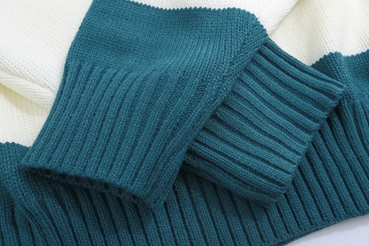 A3# AMI Paris21SS Autumn and Winter New Paris Christmas Limited Stripe Love A Embroidery Loose Lazy Style Turtleneck Sweater for Men and Women Color: Black Gray Green Size: S-XL