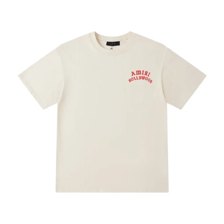 P150 8063#AMIRI classic printed LOGO, color: black, apricot, size: S M L XL