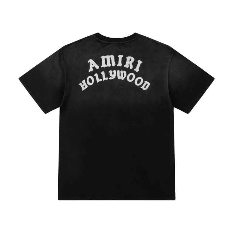 P150 8063#AMIRI classic printed LOGO, color: black, apricot, size: S M L XL