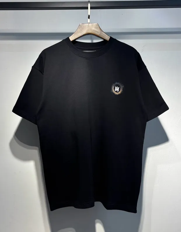 725 model P126 AMIRI real shot black white hanging sun black hole star letters S. M. L. XL