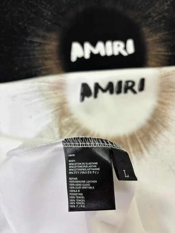 725 model P126 AMIRI real shot black white hanging sun black hole star letters S. M. L. XL