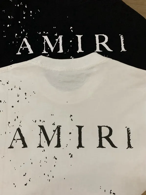 713 model P126 AMIRI real shot black white hanging S. M. L. XL