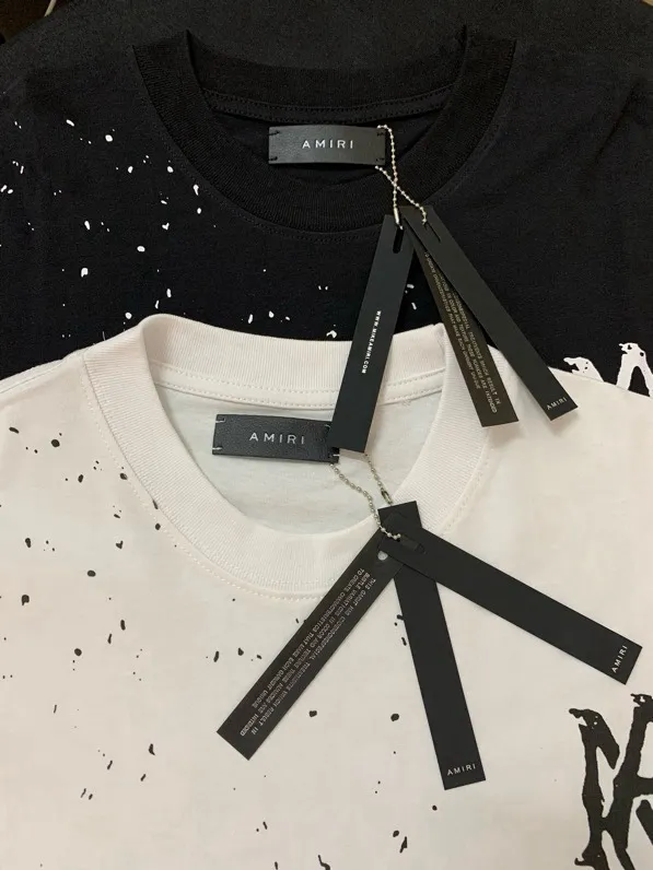 713 model P126 AMIRI real shot black white hanging S. M. L. XL