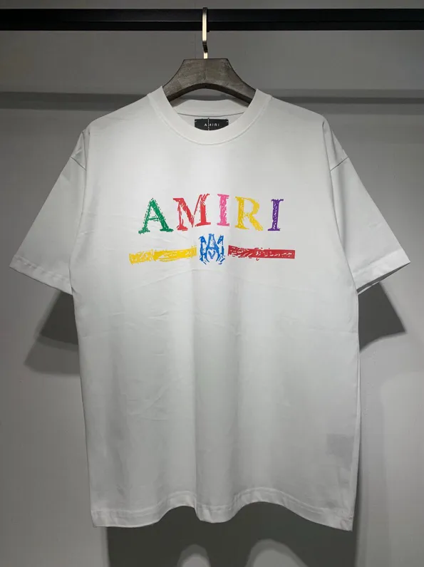 672 model P120 AMIRI real shot white hanging shot S. M. L. XL
