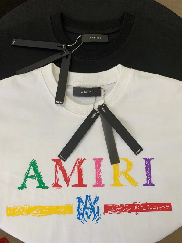 672 model P120 AMIRI real shot white hanging shot S. M. L. XL
