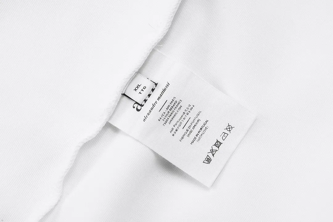 🅿️200 AMI 2025 new model, light luxury, embroidered love letter logo, essential for daily commuting for men and women, casual shorts ·Customized terry fabric ·Elastic + drawstring adjustable waistband ·Imported machine high-density embroidery technology ·Waist label, hangtag, three wash marks complete Color: White Size: M L XL XXL XXXL
