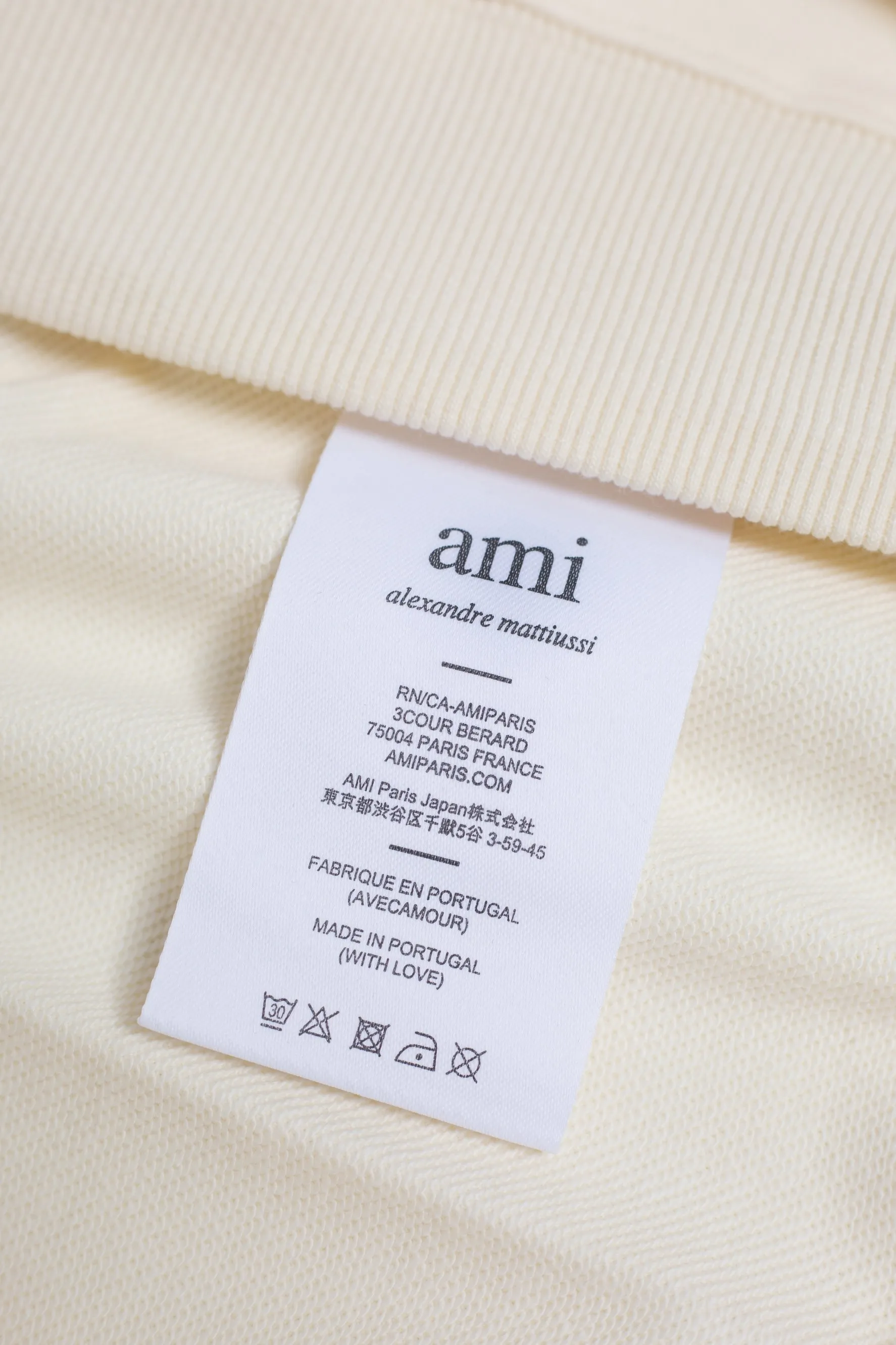 P160 AMI 25 autumn and winter new classic eight-letter custom stamp, customized 360g pure cotton fabric, high version, new main wheat, washed wheat, same style for men and women, color: apricot, size: S-XL