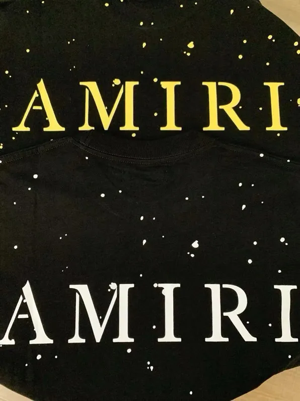 671 model P126 AMIRI real shot white hanging shot S. M. L. XL