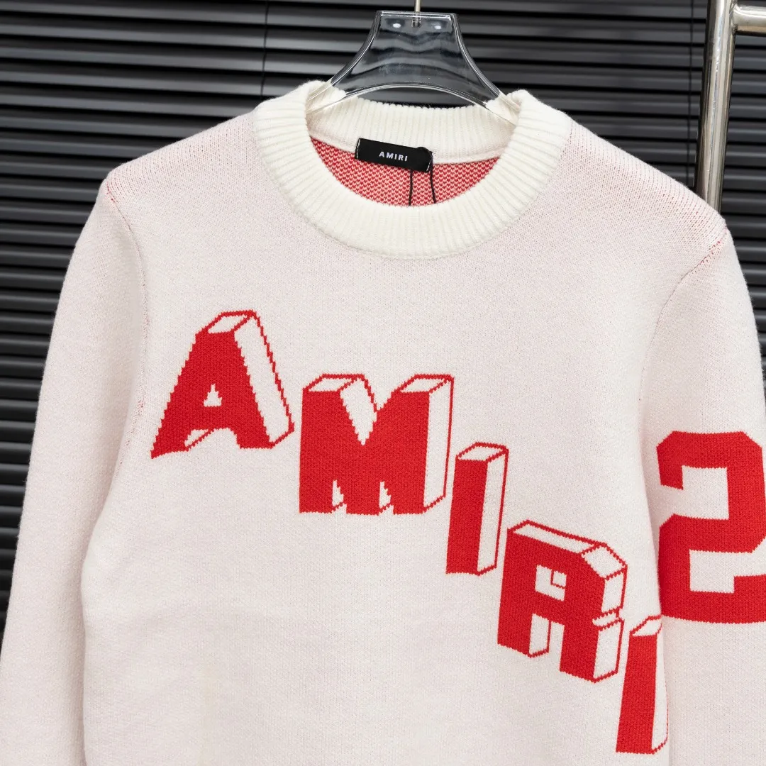 P300 Style: AMIRI Emir 3D letter number 22 long-sleeved sweater Size: S-XXL Fabric: Wool blend Accessories: Full set of customized original accessories No gender distinction, same style for men and women