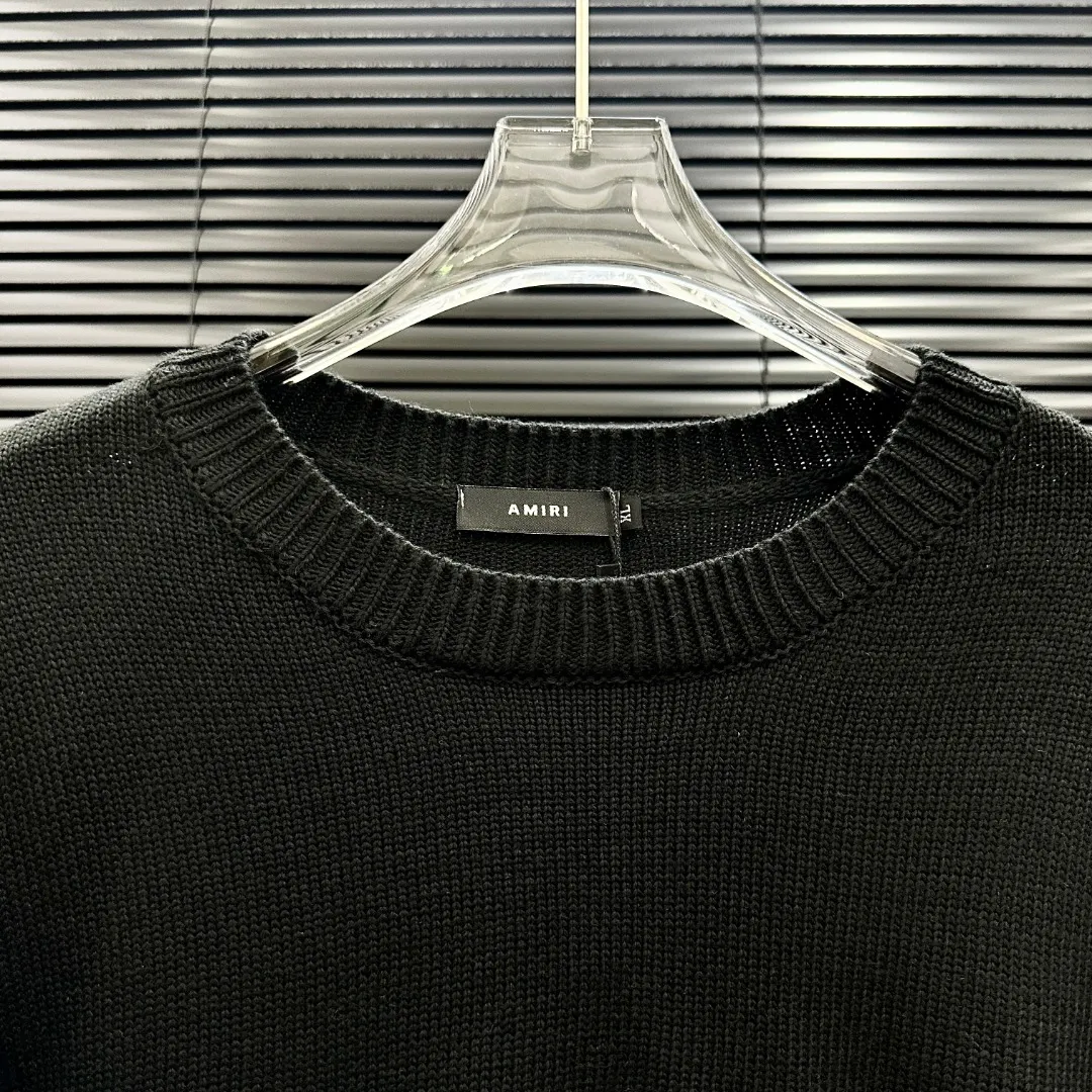 P240 Style: AMIRI Hollow Number 22 Commemorative Knitted Short Sleeves Size: S-XXL Fabric: Wool blend Accessories: Full set of customized original accessories No gender distinction, same style for men and women