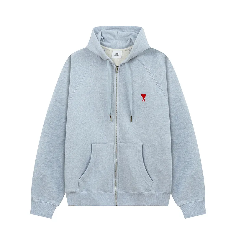 AMI new color zipper cardigan hooded sweatshirt S M L XL