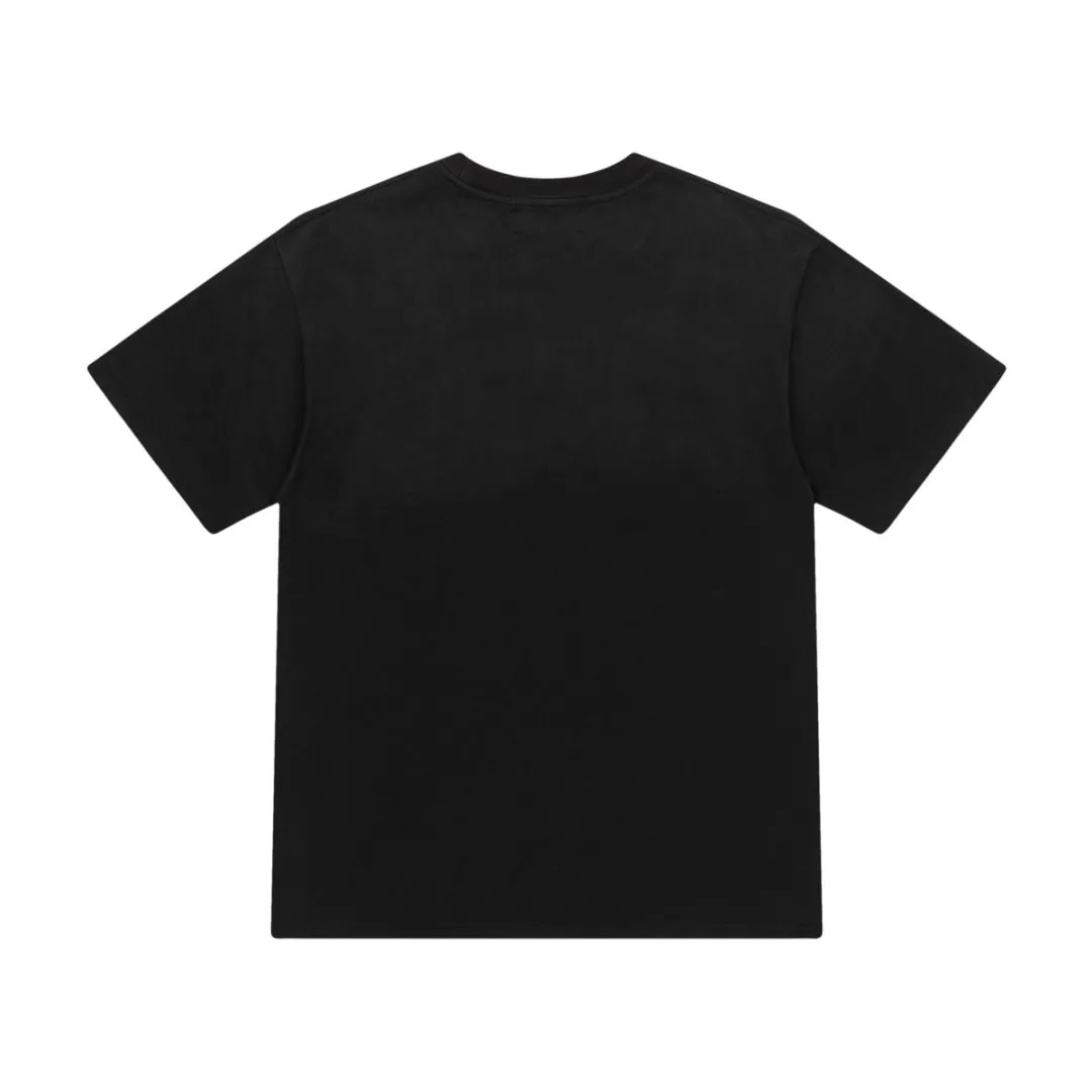 8031#P152amiri washed digital printed logo, made of 300g fabric, color: black. Size: S M L XL