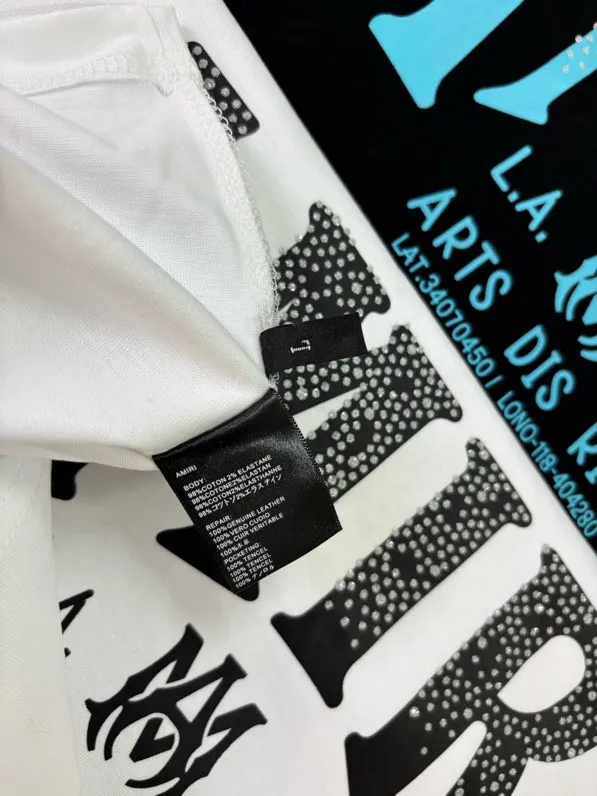 P126 AMIRI real shot black white hanging shot S. M. L. XL