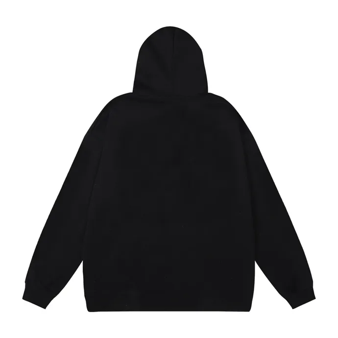 Style number: 891 P230 Fabric: 360g pure cotton terry sweatshirt AMIRI 2025 new autumn and winter logo hooded terry sweatshirt high street unisex loose classic letter hot silver sweatshirt jacket Color: black white Size: S M L XL