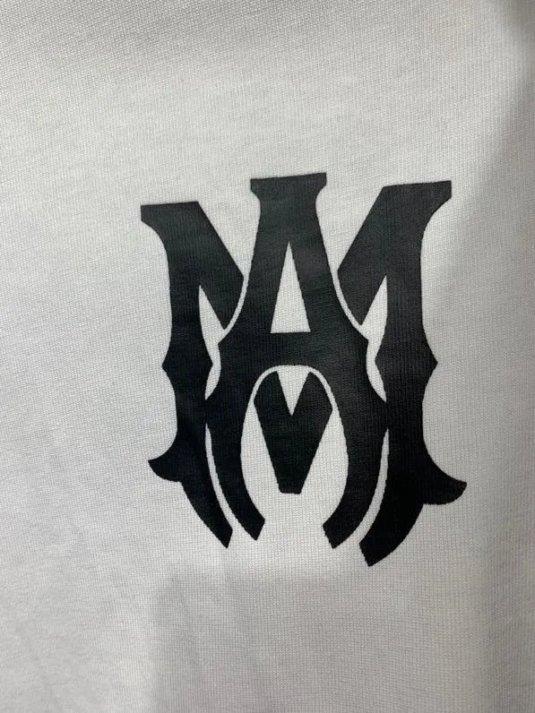 653 model P114 AMIRI real shot white hanging shot S. M. L. XL