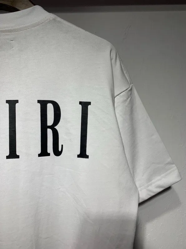 653 model P114 AMIRI real shot white hanging shot S. M. L. XL